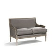 thumbnail image 5 of Zentique B007-2 E272 A048 Louis Grey Linen Settee, 51 x 34.75 x 27 in., 5 of 5