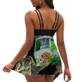 thumbnail image 4 of Scooby Ghostbusters Women's Split Skirt Swimwear Two-Piece Swimsuit Backless Bikini Set Summer Holiday Beach Adjustable Bathing Suit, 4 of 6
