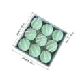 thumbnail image 3 of DefiDgd 9pcs 3.15inch Christmas Green Velvet Balls Christmas Tree Hanging Decoration,Flocked Xmas Tree Ball Ornaments,Shatterproof Xmas Tree Ball for Party Holiday Wedding Home Decor(C), 3 of 6
