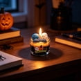thumbnail image 5 of Clearance! Halloween Scented Candle, Cute Ghost Pumpkin Soy Wax Aromatherapy Candle, Decorative Halloween Candle in Glass Jar for Home Party Table Decor Gift, 5 of 5