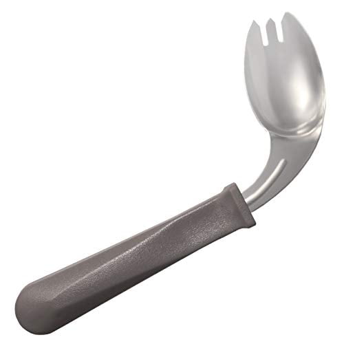 Rehabilitation Advantage Stainless Steel Right Handed Easy Hold Offset Spork