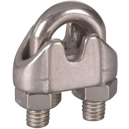 UPC: 0886780010176 | National Hardware 7183247 0.18 in. N830-313 Cable Clamps – Stainless Steel