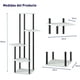 thumbnail image 2 of Soporte para Plantas Bluelander, Estante de 5 Niveles, Blanco/Negro, 2 of 5