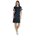 thumbnail image 4 of Inkmeso Robe T-Shirt Sportive à Col Rond pour Femmes à Rayures à Manches Courtes d'Été Décontractée Tee - TP-2TG, 4 of 8