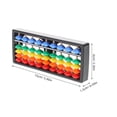thumbnail image 2 of KAKOWELY toys Colorful Plastic Abacus With 5 Beads For Student Mental Arithmetic 9-Level Math Learning Tool For Kids Desktop Abacus Model For Classroom Use, 2 of 5