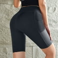 thumbnail image 4 of fatyb High Waist Biker Shorts for Women Workout Running Athletic Yoga Stretch Shorts with Side Pockets, 4 of 5
