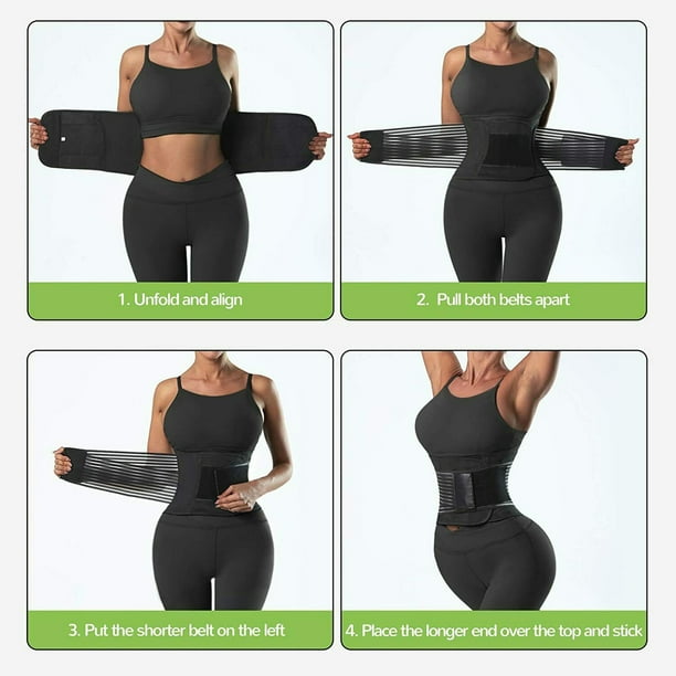Cinturón de gimnasio suave elástico deportivo faja corsé fajas para hombres mujeres (negro M) Ndcxsfigh Para Estrenar