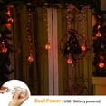 thumbnail image 2 of Luces de cortina YOLIGHT Wishing Ball, 200 LED, naranja, Halloween, 2 of 8