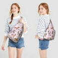 thumbnail image 4 of Floral Horse Print Crossbody Bag - Artistic Wild Horse Pattern Sling Pack (Water-Resistant & Tear-Resistant, Comfortable Strap), 4 of 4