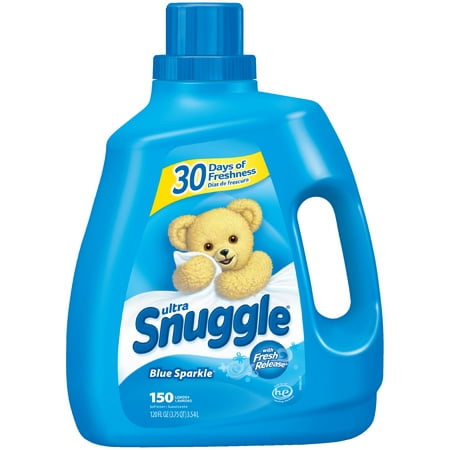 Snuggle Liquid Fabric Softener, Blue Sparkle, 120 Ounce, 150 (Best Way To Use Fabric Softener)