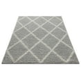 thumbnail image 5 of Well Woven Madison Shag Trellis Moroccan Area Rugs, Light Gray, 5 of 6