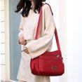 thumbnail image 6 of Women’s Crossbody Bag,RFID Purses for Women Fabric Nylon Multi Pocket Crossbody Bag Ladies Travel Handbag/Wine Red, 6 of 8