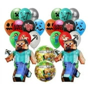 Minecraft Party Kit Balloons Children's Birthday Decoration
