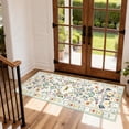thumbnail image 2 of Gaderth 2x6 Floral Butterfly Runner Rug, Machine Washable Living Room Rug With Non Slip TPR Backing, Stain Resistant Low Pile Indoor Carpet For Bedroom Dining Room Nursery Home Office, 2 of 10