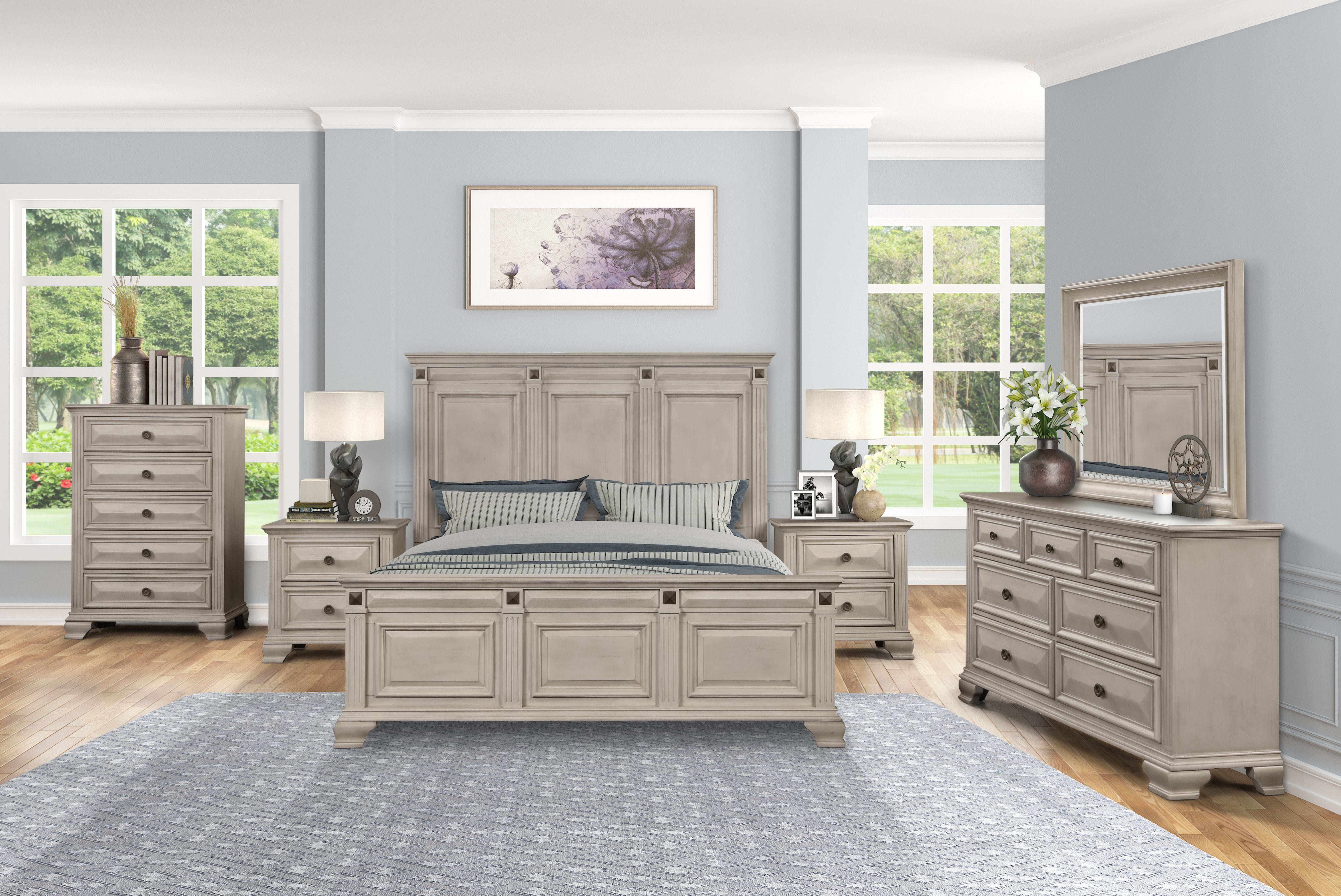 roundhill furniture renova wood bedroom set