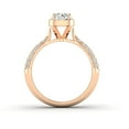 thumbnail image 3 of 1.00ctw Diamond Halo Engagement Ring in 10k  Rose Gold, 3 of 4