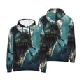thumbnail image 6 of Bingfone Underwater Dinosaur Shark Men's Drawstring Hoodie Long Sleeve Pocket Sweatshirts-XX-Large, 6 of 6