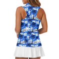 thumbnail image 5 of Whosucclay Blue Palm Tree Print Workout Tank Tops for Women, Fashion Slim Anti Fade Tennis Shirts for Outdoor Athletic Golf Sports, 5 of 8