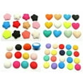 thumbnail image 2 of U8MO 50 Mixed Plain Color Flatback Fabric Covered Buttons Cabochon Various Shape-Half Ball 12mm, 2 of 9