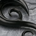 thumbnail image 3 of A Pair of Chrysalis Swirl Organic Horn Ear Gauge Taper Hanger, 3 of 3