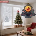 thumbnail image 2 of Stylish Metal Hanging Christmas Tree Wind Spinner - Geometric Design with Red Bird & Candy Stripes for Festive Garden Decor, 2 of 7