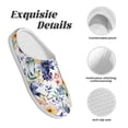 thumbnail image 5 of Picia Lilies Flowers for Women's Lamb-hug Comfy Fleece House Slippers Memory Foam, Slip-on House Shoes Indoor Outdoor-35/36, 5 of 7