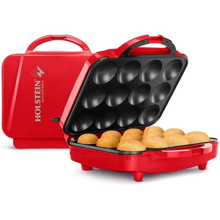 Holstein Housewares 12 Piece Cupcake Maker  Red