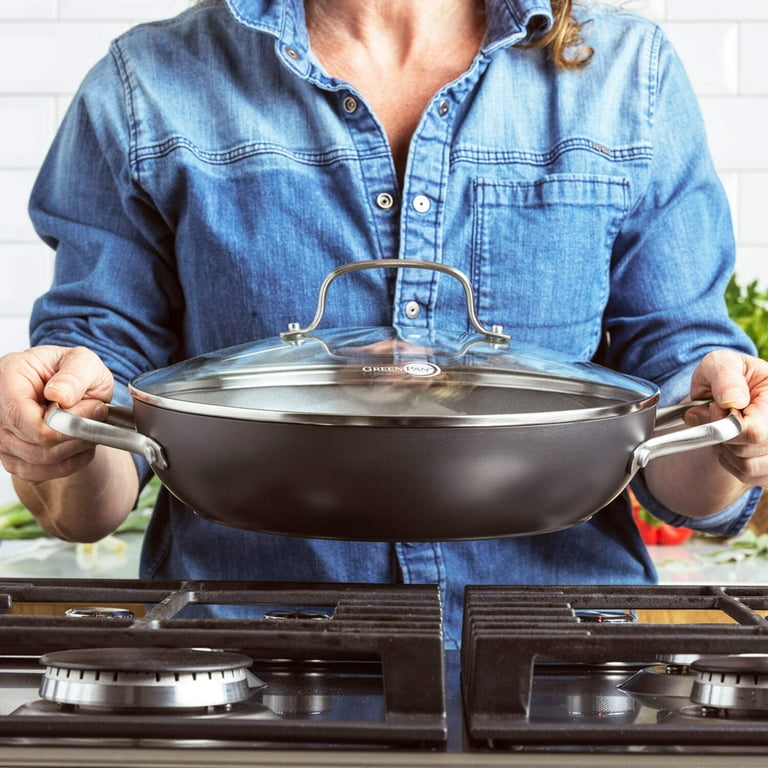 GreenPan Chatham Ceramic Nonstick Everyday Pan 11 In, Gray photo 5