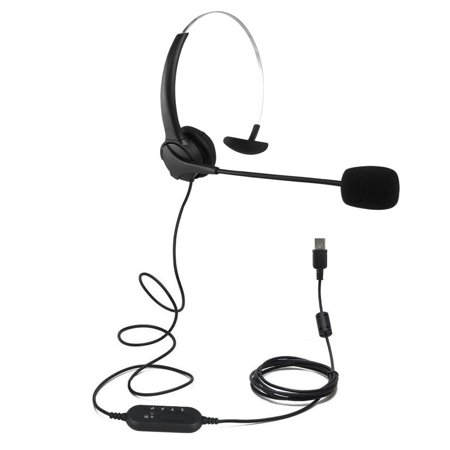Noise Cancelling Microphone Single Headset for Call Centre Office