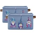 thumbnail image 2 of FREEAMG Cute Cartoon Gnome Large Square Storage Basket Bin with Handles 1PCS, Foldable Multi Functional Closet Storage Box Shelf Basket for Storing Toys, Books and Clothes, 2 of 7