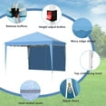 thumbnail image 3 of Pirecart 10'x10' Pop Up Canopy Tent Outdoor Canopy Folding Shelter with 4 Removable Sidewalls, 4 Sandbags and Carrying Bag, 3 of 9