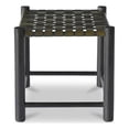 thumbnail image 1 of Moe's Home Collection Selby Stool Olive Leather Ottomans Stools & Benches, 1 of 6