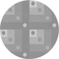 thumbnail image 1 of Ahgly Company Machine Washable Indoor Round Transitional Gray Area Rugs, 6' Round, 1 of 7