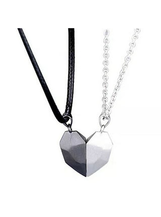 Magnet Wishing Stone Love Heart Charm Magnetic Bracelet Faceted Heart  Couple Bracelets Jewelry for Women Men Friend