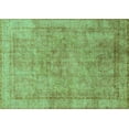 thumbnail image 1 of Ahgly Company Machine Washable Indoor Rectangle Abstract Turquoise Blue Modern Area Rugs, 2' x 5', 1 of 4