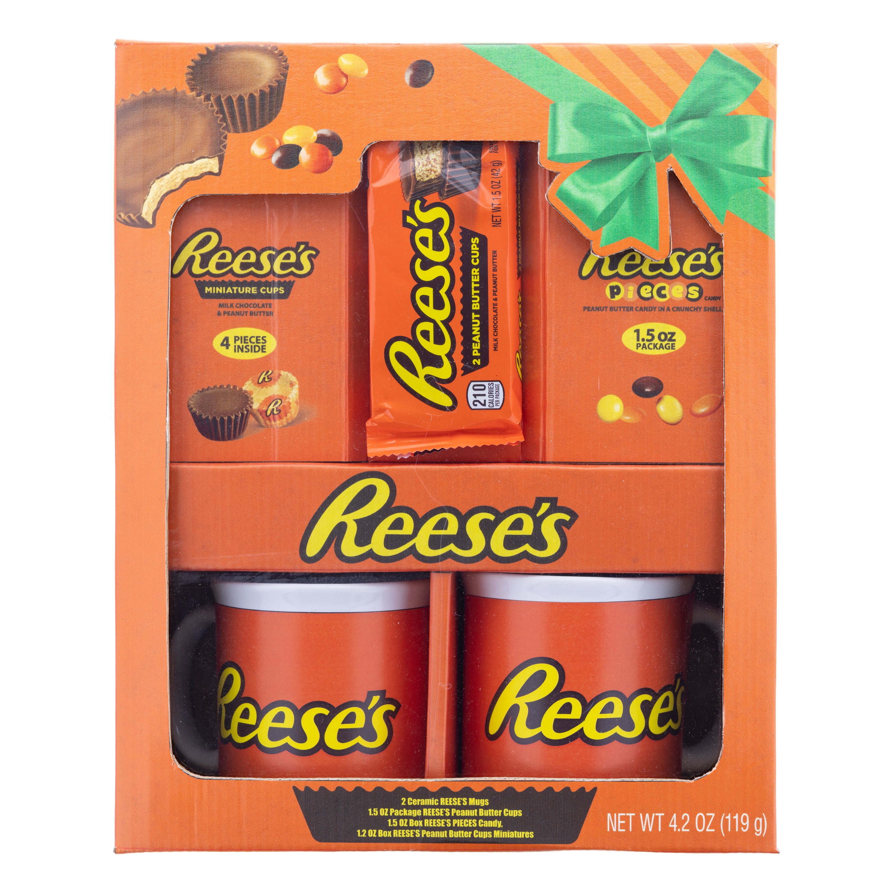 Galerie Hershey Reese's Lovers 2 Count Mug Gift Set with Chocolate. 4.2 oz