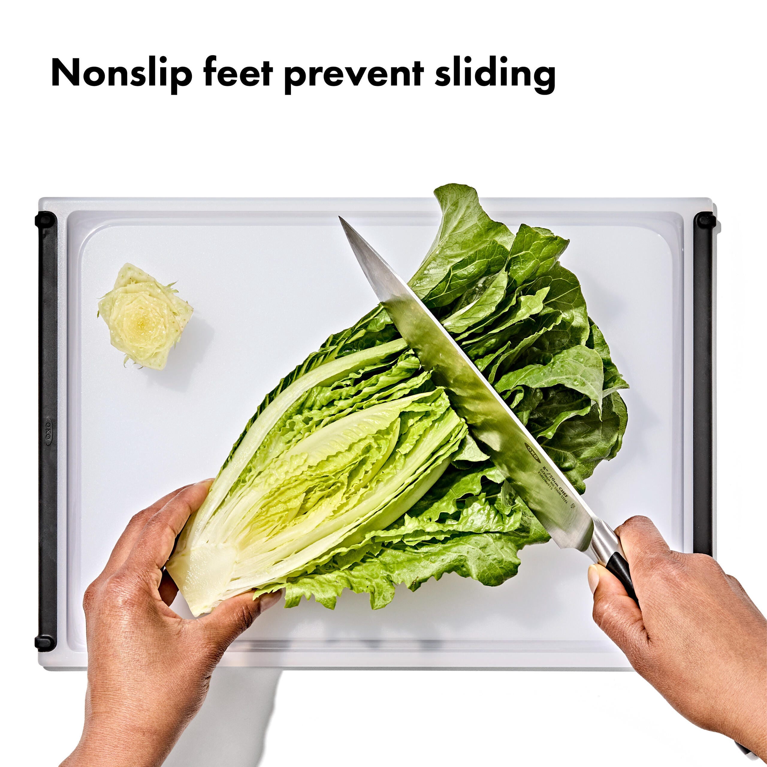 OXO Non-Slip Medium Plastic Cutting Board with Juice Groove, Dishwasher Safe Kitchen Cutting Board for Meal Prep, Meat & Vegetables, 14.5 x 10 Inch