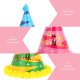 thumbnail image 5 of 12 adorables sombreros de cumpleaños con bolas de pelo, sombreros de papel para fiesta, suministros divertidos para fiestas, 5 of 6