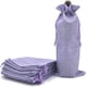 thumbnail image 1 of 10 bolsas de vino de lino y arpillera con cordón, bolsa de regalo para botella de vino y champán, bolsas para envolver regalos de cumpleaños, bodas, 13,7x5,9 pulgadas (púrpura claro), 1 of 5