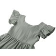 thumbnail image 3 of Vestido Dutebare de lino y algodón con volantes para niñas pequeñas, 120, 3 of 6