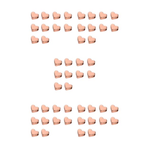 Minnieouse 10X con cuentas de corazón espaciador DIY Prop dulce regalo fabricación de colgantes Type5 NO5