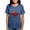 Heather Blue, variant on - MARDI GRAS CAJUN CRAWFISH T Shirt - Womens Tri-blend T-Shirt