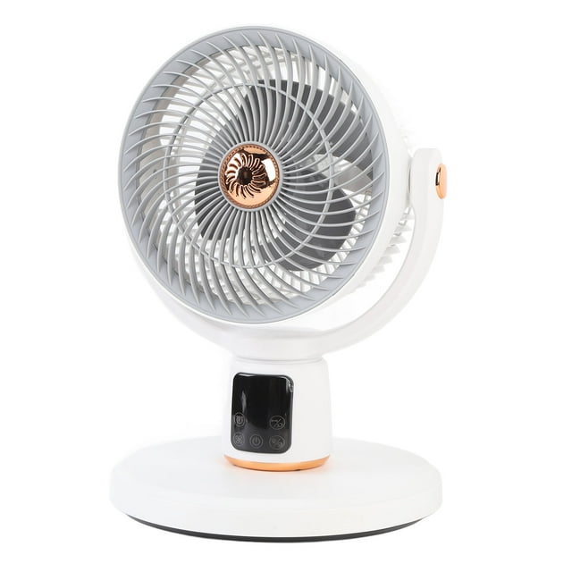 Table Oscillating Standing Fan Fast Air Circulation USB Rechargeable with Remote Control 12h Timer 12 Speeds Adjustable Height for Bedroom Dorm