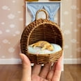 thumbnail image 1 of Runquan Dollhouse Cat House Ratten s House for 1:6 Scale Scene Layout Playset dark brown, 1 of 8