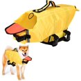 thumbnail image 1 of Dog Safety Vest Swimsuit Adjustable Detachable Pet Duck Shaped Rescue Vest (Grey S) M, 1 of 4