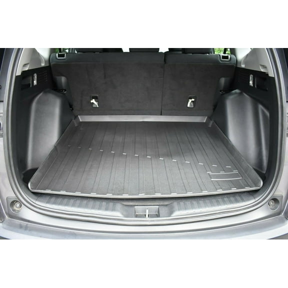 EACCESSORIES EA Cargo Liner – Trunk Mat for Honda CR-V CRV (Highest Position) 2017-2022 – Weather-Resistant Trunk Mats for Cars with Raised Lip – Non-Slip Car Trunk Mat Rubber – Laser Pre-Cut Design