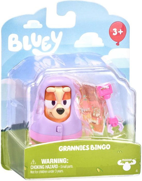 Bluey Grannies Bingo (Purple Hood) Mini Figure & Accessory