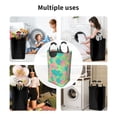 thumbnail image 6 of Bingfone Colorful Palm Leaves Laundry Hamper,Large Canvas Fabric Lightweight Storage Basket Toy Organizer Dirty Clothes Collapsible, 6 of 6