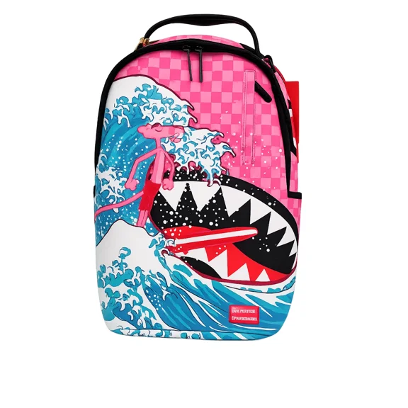 Sprayground Backpack Unisex Pink Panther Graphic Shoulder Strap Outdoor SPR272 (Pink,One Size)