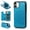 Blue, variant on Mandala Patterned Wallet Case For iPhone 11, Premium PU Leather Flip Cover with RFID Blocking Card Slots & Cash Pocket, Kickstand Shockproof Full-Body Protective Folio Case,Blue